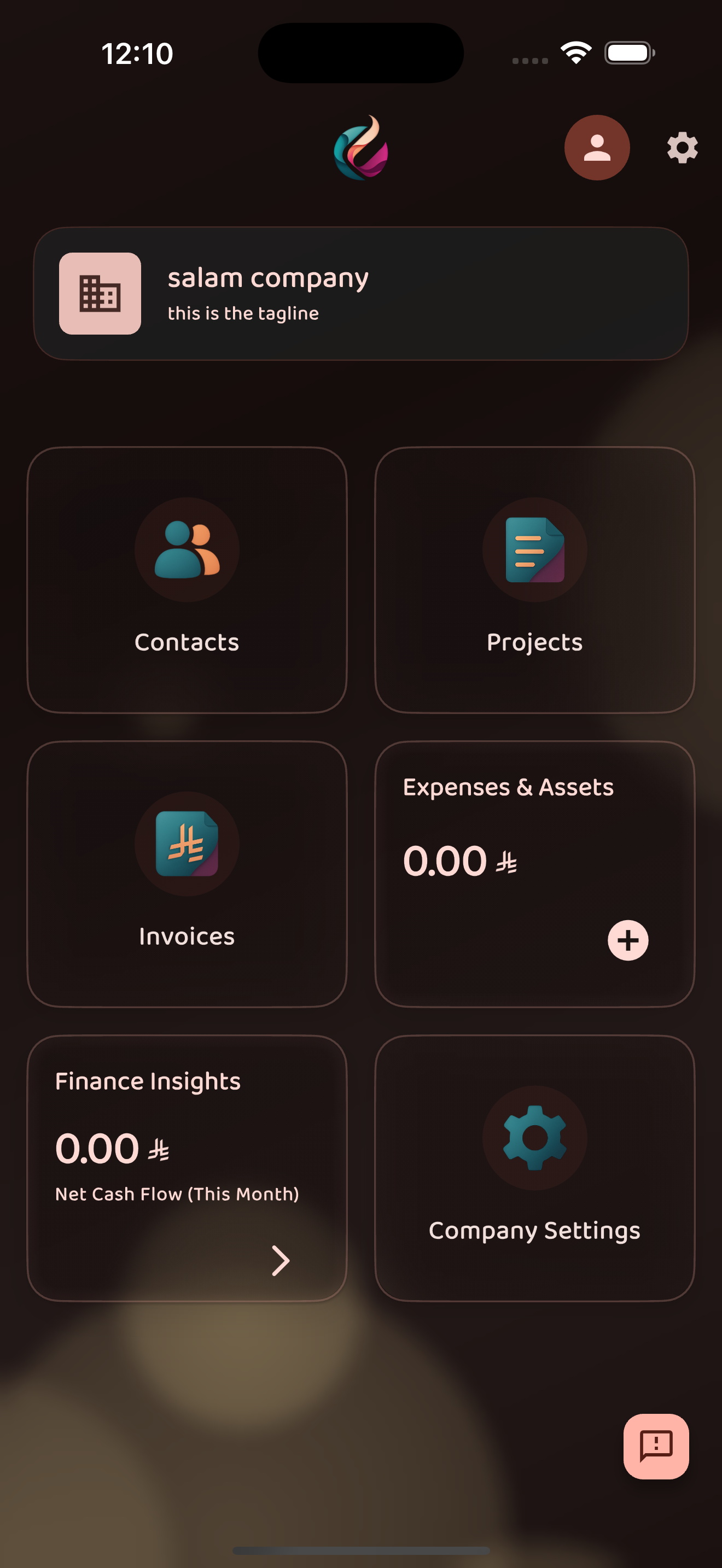 Artiva Mobile App - Home Screen (English)
